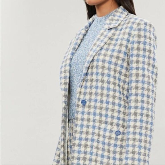 NEW $990  Sandro Caliana Houndstooth Tweed Jacket - Picture 7 of 16